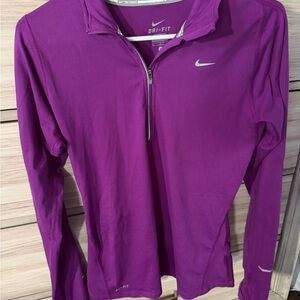 Nike Purple Dri-FIT Women's Long Sleeve 1/2 Zip Top
